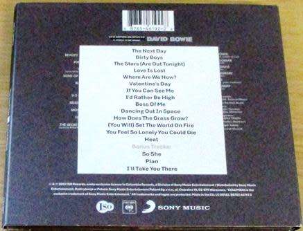 DAVID BOWIE The Next Day with Extra Tracks  [G x 5]
