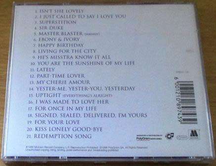 STEVIE WONDER Song Review Greatest Hits CD [G x 7]
