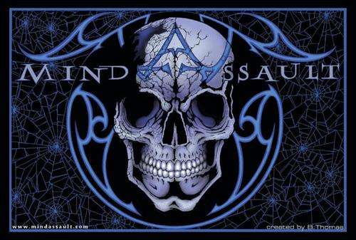 MIND ASSAULT - SKULL LOGO POSTER