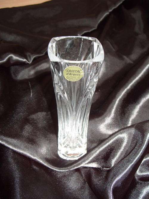 #CRAZY R1#  Cristal d'Arques Vase - As good as New - Genuine Lead Crystal
