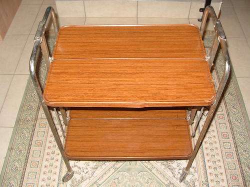 1930's Art Deco Metal Tea Trolley - Completely folds up! For R1!!