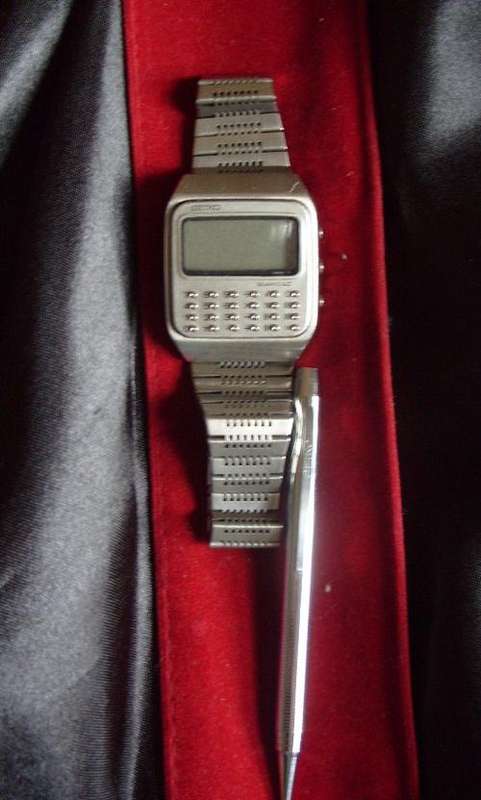 Vintage 1970 SEIKO CALCULATOR WATCH + Original PEN!!! - RARE!!!