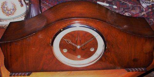 Smith's MANTEL CLOCK Circa 1910 - 1920's Mahogony- Original Parts!