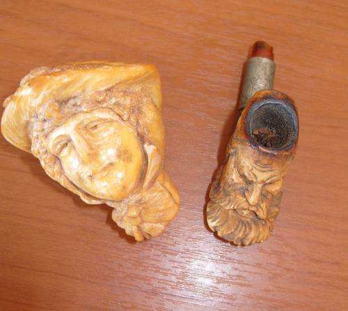 Tabacco Pipe Bits used as accessories !! VERY VERY OLD!!!