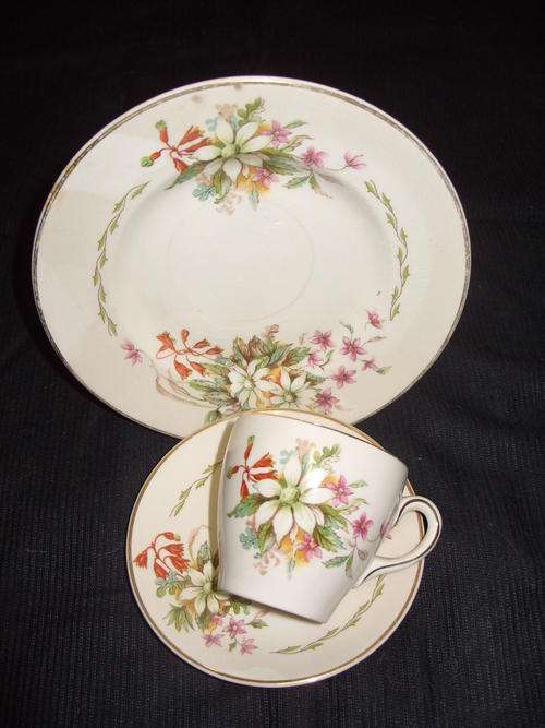 @@ITS TIME FOR TEA@@ ROYAL DOULTON BUSH FLOWERS ~  Trio