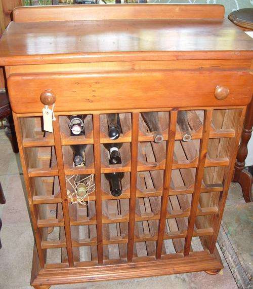 36 Bottle Old Oregon Wine Rack with Top Draw