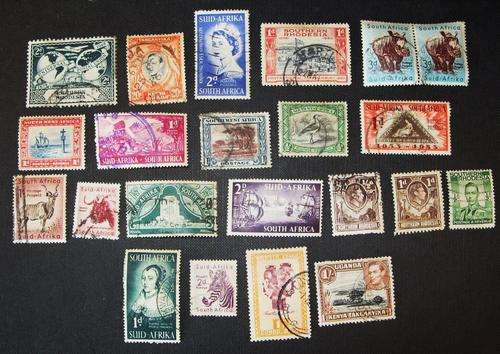 CRAZY 50c stamps!! Lot of 22 SOUTHERN AFRICAN MIX