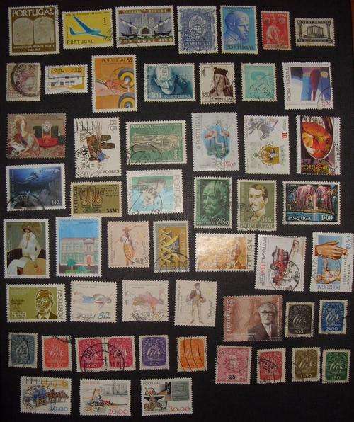 CRAZY 50c stamps!!  Lot of 53 VERY EARLY PORTUGAL