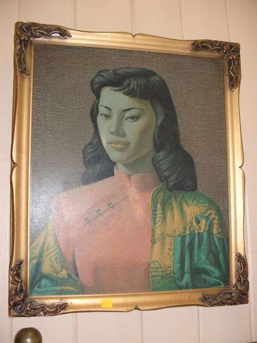 Tretchikoff - Blue Lady - Framed