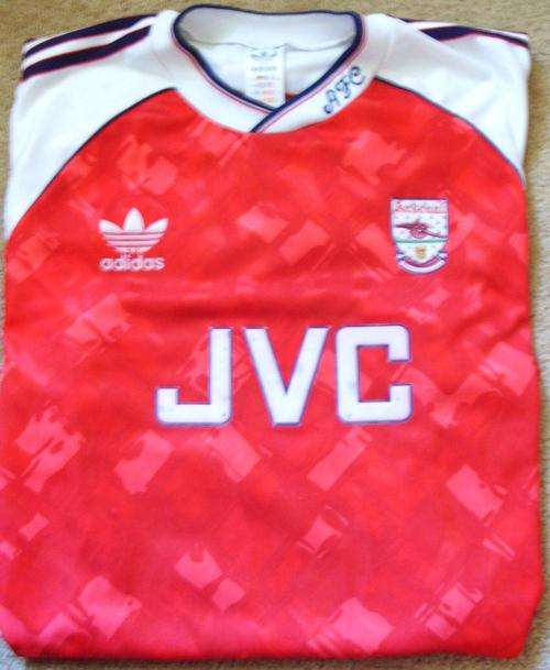 VINTAGE 1992 ARSENAL FC Iconic ''JVC'' Football Shirt - PERFECT FOR FRAMING