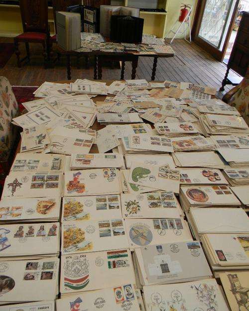 # 24 HOUR AUCTION # ONE OF THE BIGGEST STAMP LOTS EVER WITH ALBUMS AND MORE THAN 4000+ FDC's & MORE!