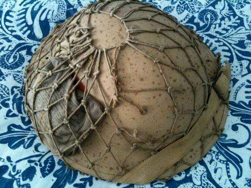 WWII British/South African RARE Desert Camouflage (Desert Rats) Helmet
