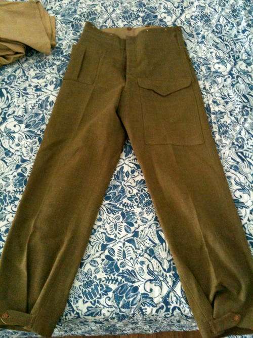 WWII British Battle Dress VERY RARE Wool Trousers WW2