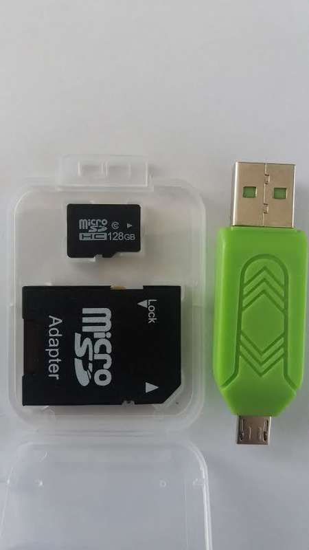 128GB Micro SD memory card + free SD card adapter (Class 10)