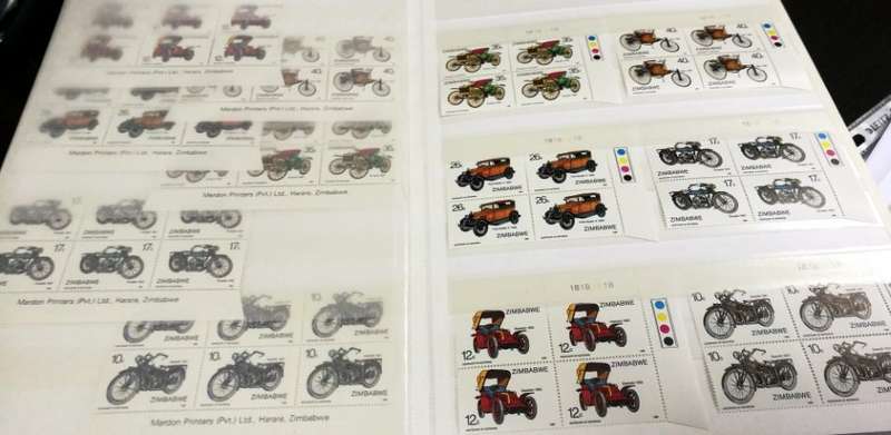 ZIMBABWE MOTORING CENTENARY - COMPLETE IN CONTROL AND IMPRINT BLOCKS - MNH