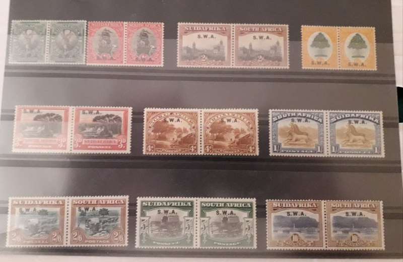 1927 - 30 Union London Pictorials S. W. A  over stamp full set. Sacc 81-90