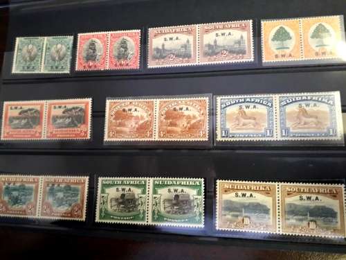 SACC 81-90 complete 1927 London Pictorial set, S.W.A overstamps - Complete MLH