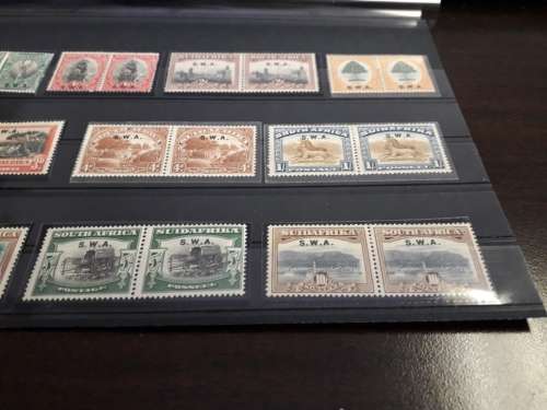SACC 81-90 complete 1927 London Pictorial set, S.W.A overstamps - Complete MLH