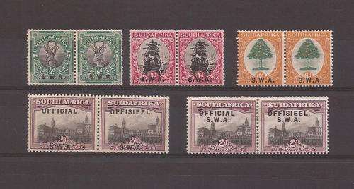 SWA - UNION OVERPRINTS ON CARD - MINT HINGED