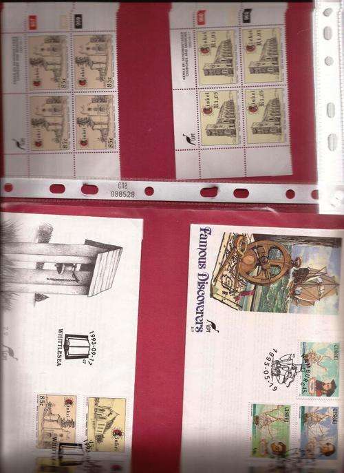 CISKEI - LOT A.  2 X RARE 1993 FDC AND CTNL BLOCK SETS