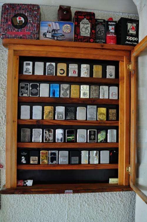 Zippo Lighter Display - Oregon Pine for 50 Zippos