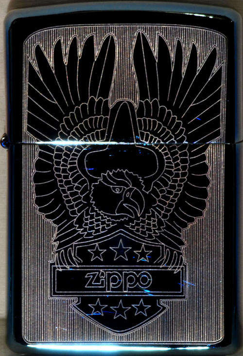 Zippo - 2007 Blue Harley Davidson