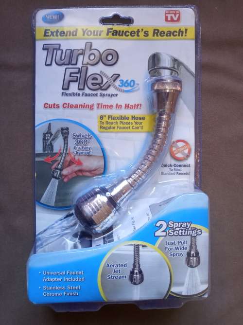Turbo Flex Stainless Steel Flexible Faucet Sprayer