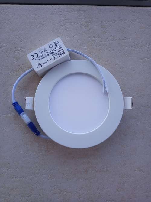 6w LED Round Panel Downlight - ONE BID FOR 3
