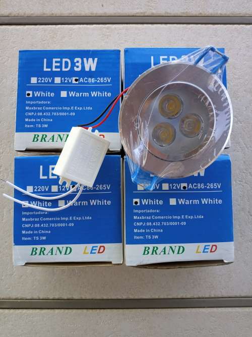 12V 3w LED Down Lights- 4 FOR ONE BID