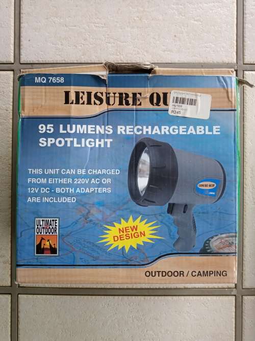 95 Lumens Rechargeable Spotlight - Please Read