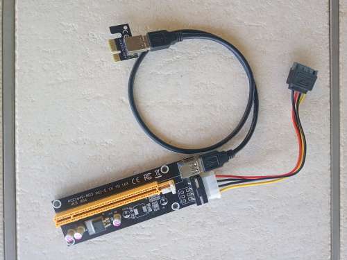 PCI-e 1X to 16X Powered Riser Set