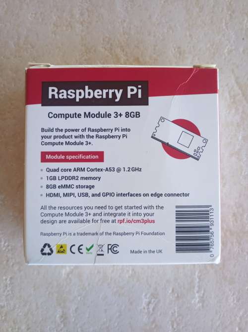 Rasberry Pi Compute Module 3+ 8GB