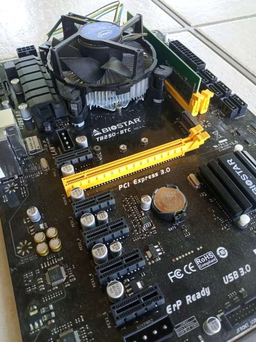 Biostar TB250-BTC Motherboard + CPU + RAM Combo
