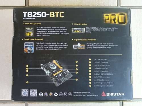 Biostar TB250-BTC Motherboard + CPU + RAM Combo
