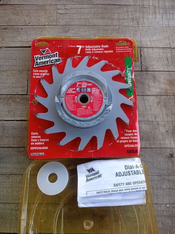Adjustable Dado Wobble Saw Blade