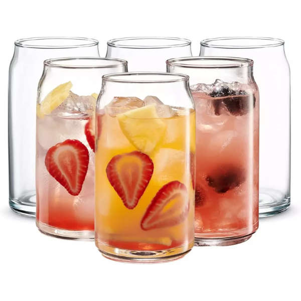 Citinova Ale Can Shaped Glass 470ml - 6 pack