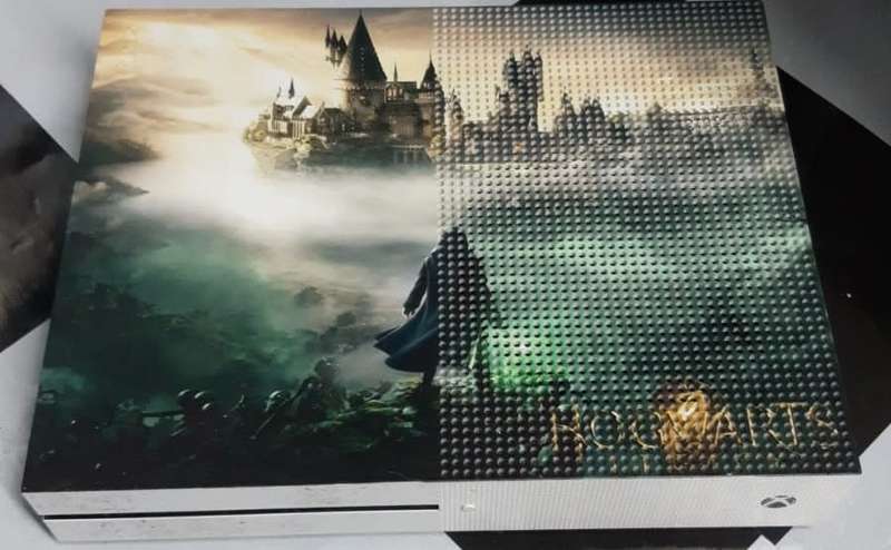 Xbox One S custom permanet cover - hogwards