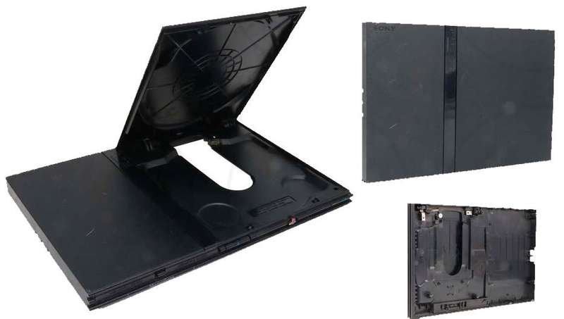 Ps2 top casing with lid black (Ps2)