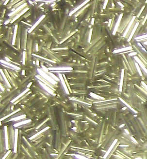 Sale!! Silver long bugle beads (20g)