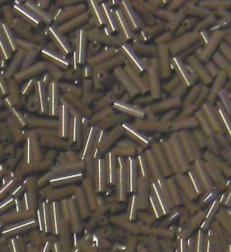 Sale!! Plain Brown long bugle beads (20g)