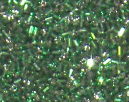Sale!! Dark green short bugle beads  (20g)