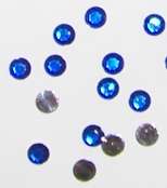 Sale!! Dark blue round 5mm rhinestones  (50pcs)