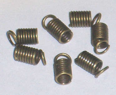 Sale!! Brass spring ends 8mm x 4mm (100pcs)