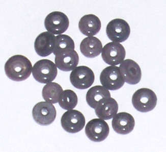 Purple cat's eye disc beads 7mm x 3mm 30g (+/-120 pcs)
