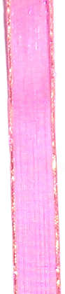 Fuschia Organza ribbon 10mm sold per meter