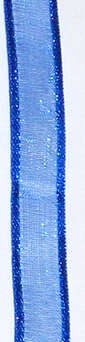 Dark blue Organza satin edge  ribbon 10mm sold per meter