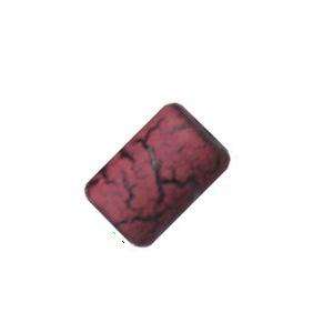 Maroon Volcano glass tube beads 6mm x 4mm (10pcs)