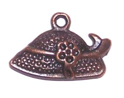 Copper Hat charm 19mm x 14mm (1pc)