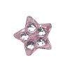Pink Acrylic Sparkle Star beads (10pcs)