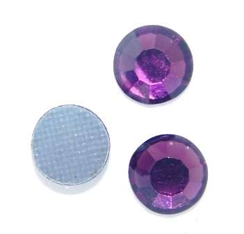 Amethyst Hot fix Crystals 4mm (18pcs)